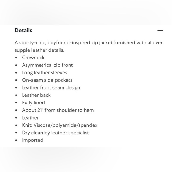 VINCE Designer Beautiful Soft Lamb Leather Contrast Point Black MOTO Jacket - Picture 5 of 15